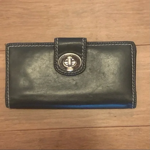 Coach | Bags | Coach Black Vintage Leather Wallet | Poshmark display picture 1